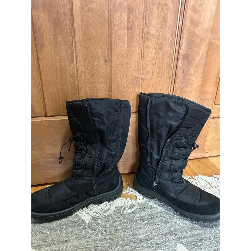 Pajar Canada Fusion Quilted Zipper Winter Snow Boots Great Grip Size 42/9  8.5